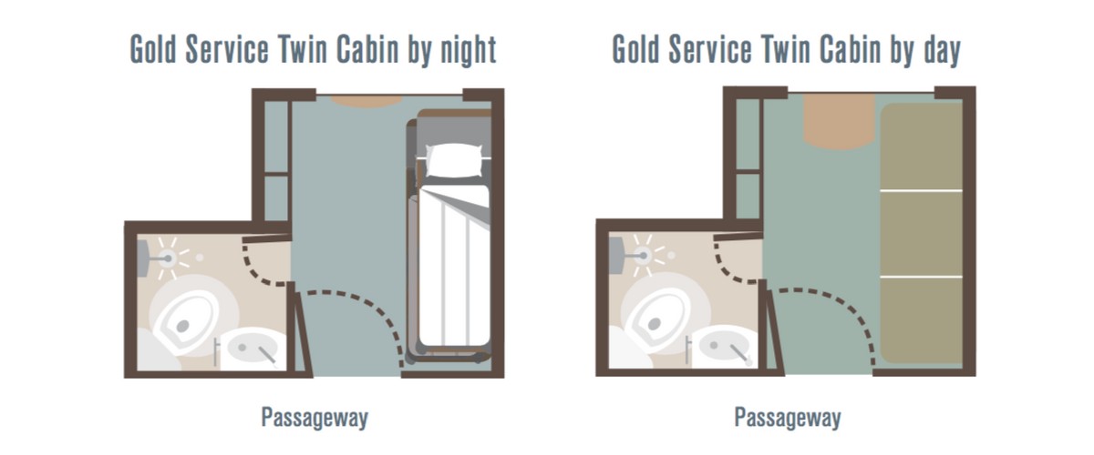 Gold Service Twin Cabin The Ghan Plan