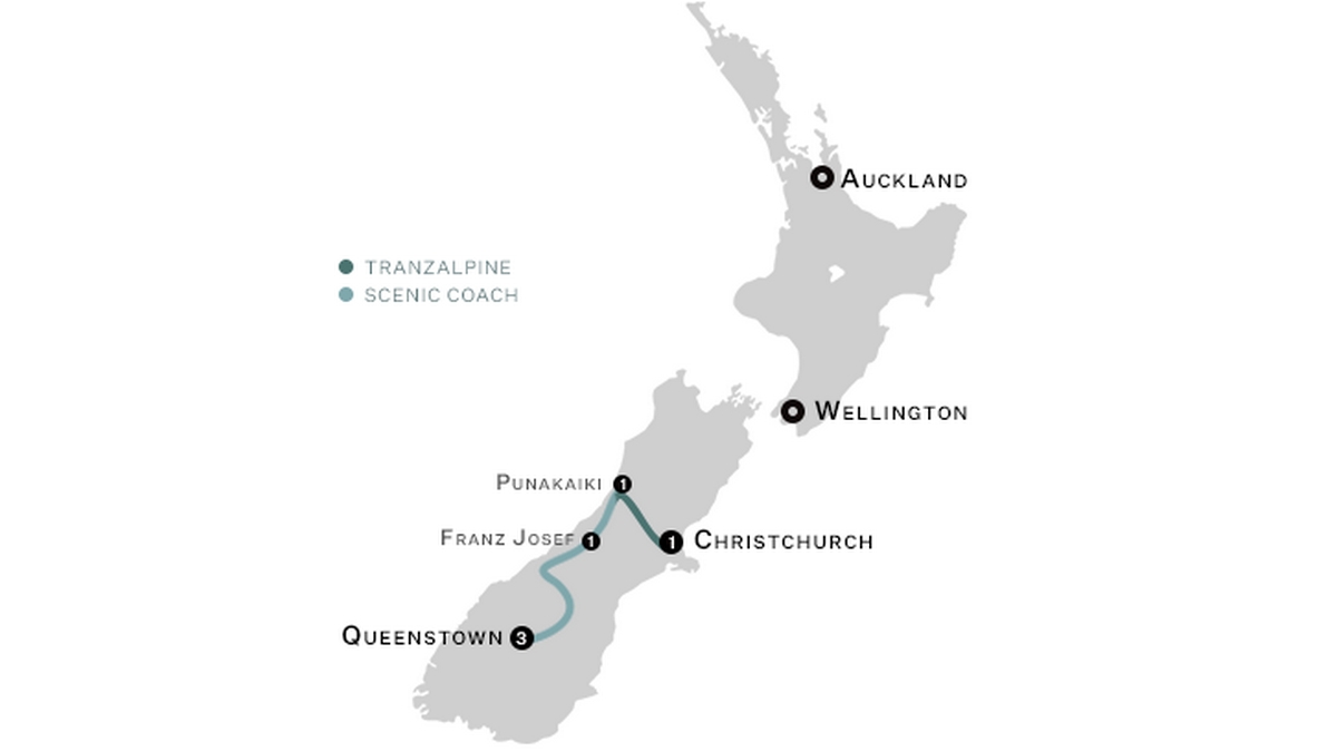 Christchurch to Queenstown Rail